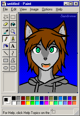 Sand - MS Paint